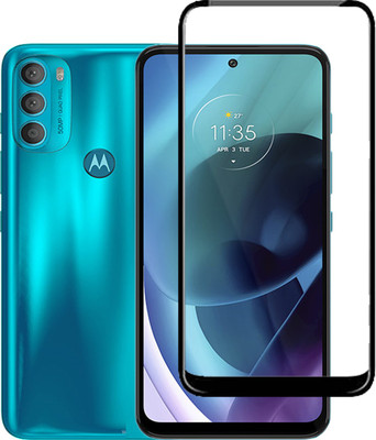 BRENZZ Edge To Edge Tempered Glass for Moto G71 5G, Motorola Moto G71, Moto G71(Pack of 1)