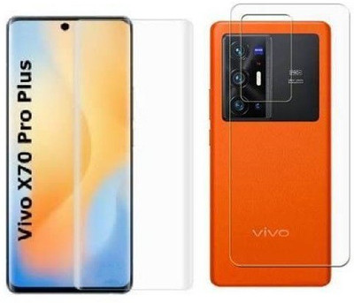 Gtel Front and Back Tempered Glass for Vivo X70 Pro Plus(Pack of 1)