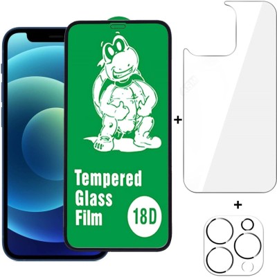 LOWCOST ASM Front and Back Tempered Glass for iPhone 13 Pro Max, iPhone 13 Pro Max Camera Lens protector, 18D tempered glass(Pack of 3)