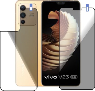 PONDRIK Front and Back Tempered Glass for VIVO V23 5G(Pack of 2)