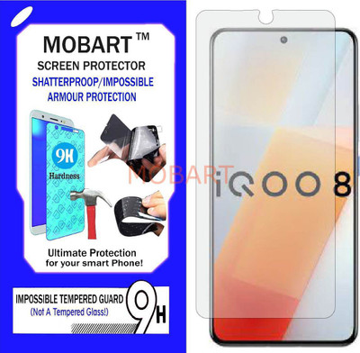 MOBART Impossible Screen Guard for IQOO 8 5G(Pack of 1)