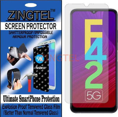ZINGTEL Impossible Screen Guard for SAMSUNG F42 5G(Pack of 1)