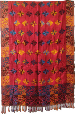 PASHTUSHS Wool Printed Women, Men Shawl(Multicolor)