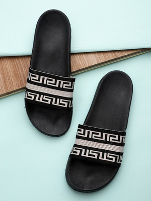 Pampy Angel Men Slides(Black , 9)