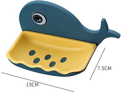 yatin enterprise Fish Shape Soap Dish Case Holder Bathroom Accessory(Multicolor)