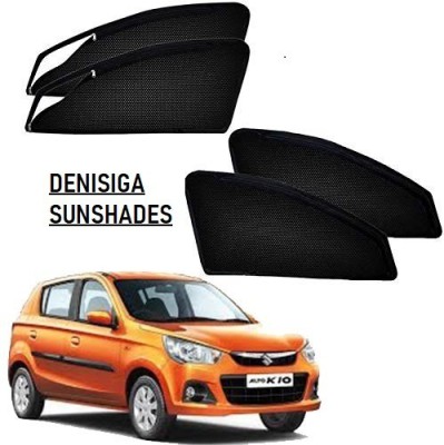 DENISIGA Rear Window, Side Window Sun Shade For Maruti Suzuki Alto K10(Black)