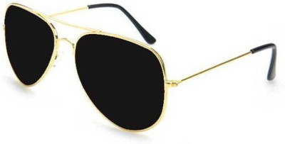 Dcmr Aviator Sunglasses(For Men & Women, Black)