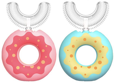 DC DECORIO DONUT Kids Tooth Brush for 2-9 Years U SHAPE Soft Toothbrush(Pack of 2)