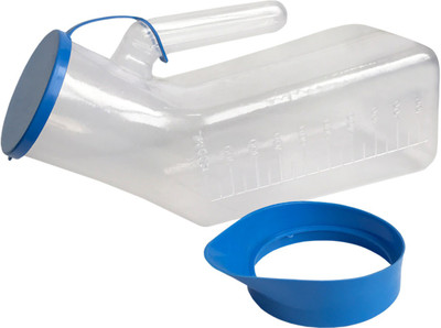 HEMC Urinal Pot Plastic Urine Pot(1000 ml Multicolor)