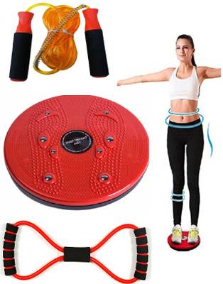 SIDHMART Tummy Twister Exercise Machine Combo Weight Loss Cardio Gym Equipment For Home Fitness Accessory Kit Kit