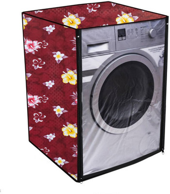 Nitasha Front Loading Washing Machine  Cover(Width: 92 cm, Red, White)