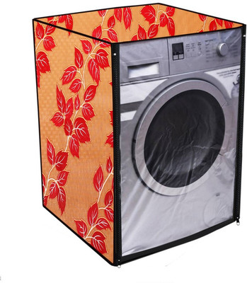 Nitasha Front Loading Washing Machine  Cover(Width: 61 cm, Yellow, Maroon)