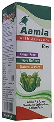 Cura Aamla With Aloevera Ras SUGAR FREE - Nature & Pure (500ml)(500 ml)