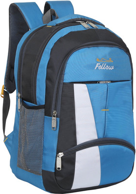 fellow Large 45L unisex Laptop backpack 45 L Laptop Backpack(Grey, Blue)