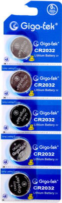 Giga-tek CR2032 3v Lithium   Battery(Pack of 5)
