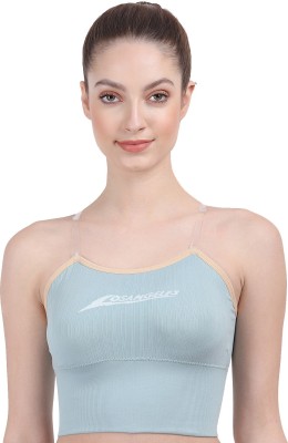 AMOUR SECRET Amour Secret Woman Lightly Padded Sports Bra Light Green Free Size (S8829) Women Sports Lightly Padded Bra(Blue)