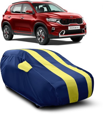 JEHOVA Car Cover For Kia Sonet (With Mirror Pockets)(Yellow)