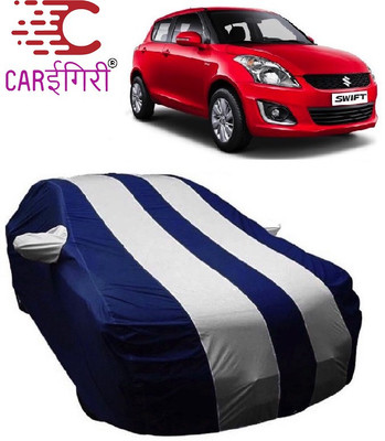 Carigiri Car Cover For Maruti Suzuki Swift (With Mirror Pockets)(White, Blue, For 2014, 2015, 2016, 2017 Models)