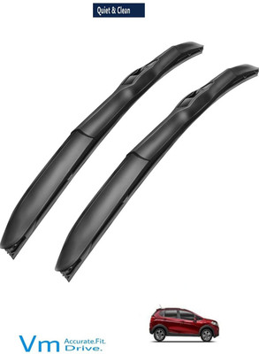 VM Carparts Rubber Windshield Wiper(50 cm, Passenger And Driver Side Wipers)