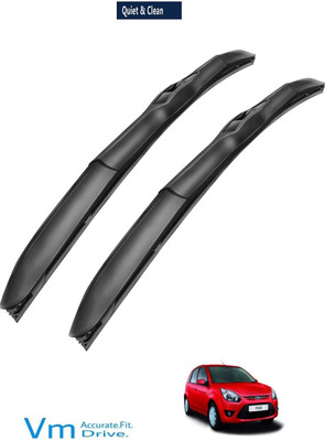 VM Carparts Rubber Windshield Wiper(50 cm, Passenger And Driver Side Wipers)