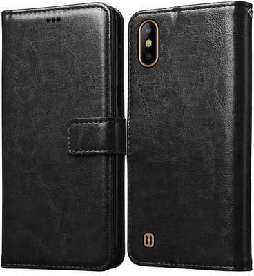 Casotec Flip Cover for Tecno Camon i Ace 2(Black, Pack of: 1)