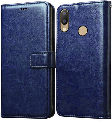 Casotec Flip Cover for Tecno Camon I Air 2 Plus(Blue, Pack of: 1)
