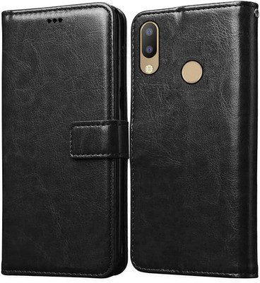 Casotec Flip Cover for Tecno Camon I Air 2 Plus(Black, Pack of: 1)