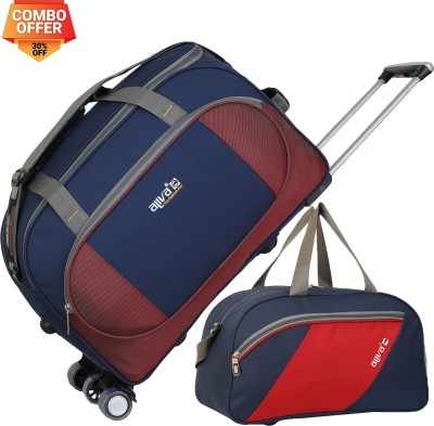 Aliya Aliva Luggage (Expandable) Travel Duffel Trolley With Small Travel Bag Duffel With Wheels (Strolley)