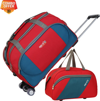 Aliya Aliva Luggage (Expandable) Travel Duffel Trolley With Small Travel Bag Duffel With Wheels (Strolley)