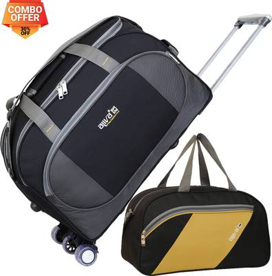 Aliya Aliva Luggage Expandable Travel Duffel Trolley With Small