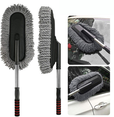 MAITRI ENTERPRISE Car Cleaning Brush Mop Adjustable Car Duster wet/dry duster M155 Wet and Dry Duster Set
