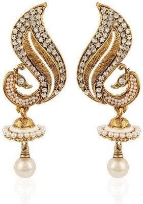 STYYLO FASHION Peacock Design Zircon Alloy Jhumki Earring