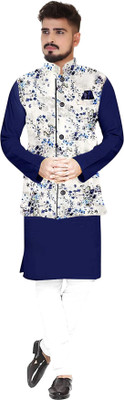 seawind Men Kurta Pyjama Ethnic Jacket Set