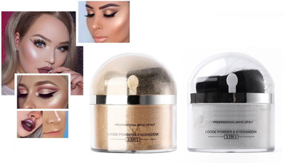 tanvi27 DIAOMND SHINY BODY & FACE MAKEUP POWDERY HIGHLIGHTER Highlighter(GOLDEN, SILVER)