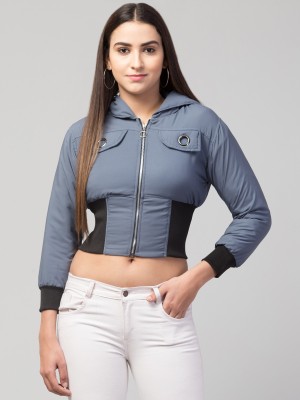 LOUSRICS 3/4th Sleeve Colorblock Women Jacket