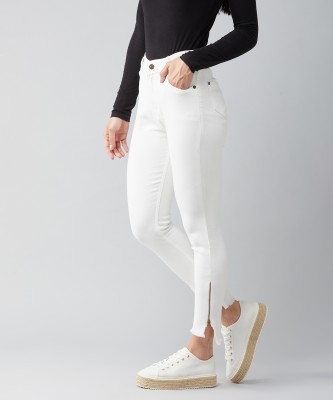 DOLCE CRUDO Skinny Women White Jeans