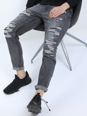 HIGHLANDER Tapered Fit Men Grey Jeans
