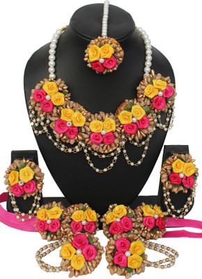 GEODE DELIGHT Fabric Multicolor Jewellery Set(Pack of 1)