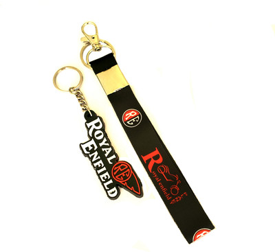 ShopTalk Fabric Id Tag with Safety Locking And Rubber Key Chain