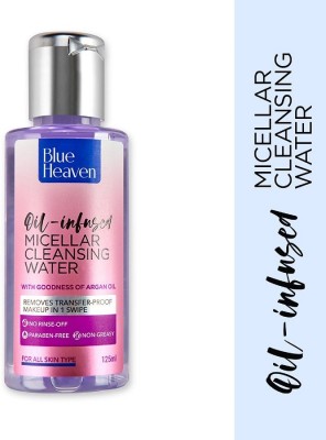 BLUE HEAVEN Bi-Phase Makeup Remover + Micellar Cleansing Water Makeup Remover(125 ml)