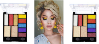 GFSU MAKEUP EYESHADOW ,HIGHLIGHTER & COCEALER MAKEUP KIT(Pack of 2)