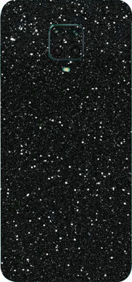 AsSkin Poco M2 Pro Mobile Skin(Ultra Super Black Glitter With High Matte Finish.)
