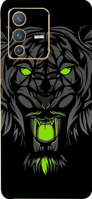 Mclaxa Tiger Green Vivo V23 pro Back Mobile Skin, Tiger Green Mobile Skin(Tiger Green Skin With Super Matte Finish)