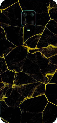 AsSkin Poco M2 Pro Mobile Skin(Ultra Super Black Abstract With High Matte Finish.)