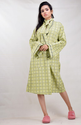 CLYMAA Women Robe(Green)