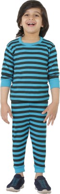 SmartRAHO Boys Printed Blue Top & Pyjama Set