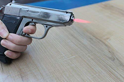 adorrobella FIRST QUALITY 9mm GUN LIGHTER BIG PISTOL Pocket Lighter Pocket Lighter(Black)