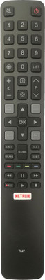LipiWorld TL27 LED TV Remote Compatible for  with Function Netflix Rec TCL Remote Controller(Black)