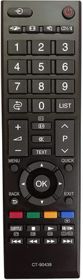 BhalTech CT-90438 LCD LED Smart TV Compatible for  Toshiba Remote Controller(Black)