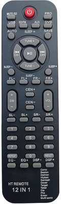 BhalTech 12 in 1 True ONE Home Theater System for enkor multisonic and Many More mitashi Conic Beston deltron hiybon Santosh Oscar Target takai cts PHX Remote Controller(Black)